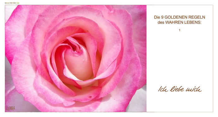 Die GOLGENEN REGELN - 1 ICH LIEBE MICH