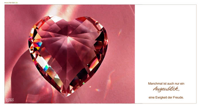 Manchmal ist auch nur ein Augenblick eine Ewigkeit der Freude!