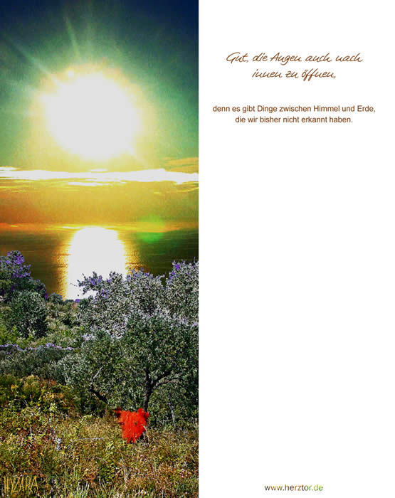 Das Unfassbare - Gut, die Augen auch nach innen zu öffnen, denn es gibt Dinge zwischen Himmel und Erde, die wir bisher nicht erkannt haben.