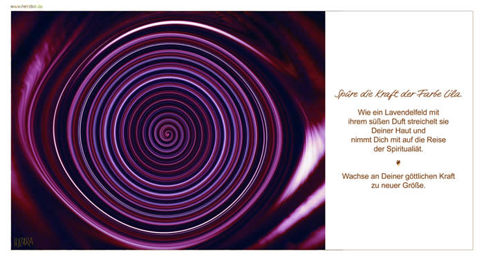Die KRAFT der FARBEN - WEGE zur MEDITATION, Spüre die Kraft der Farbe Lila. Wie ein Lavendelfeld mit ihrem süßen Duft streichelt sie Deiner Haut und nimmt Dich mit auf die Reise der Spiritualiät. Wachse an Deiner göttlichen Kraft zu neuer Größe. Die Kraft der Farbe VIOLETT