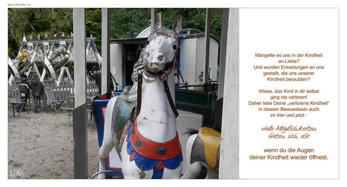 Mit den Augen des Kindes - Mangelte es uns in der Kindheit an Liebe? Und wurden Erwartungen an uns gestellt, die uns unserer Kindheit beraubten? Wisse, das Kind in dir selbst ging nie verloren! Daher lebe Deine „verlorene Kindheit“ in diesem Bewusstsein auch im hier und jetzt - viele Möglichkeiten bieten sich dir, wenn du die Augen deiner Kindheit wieder öffnest.