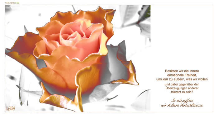 Toleranz - Besitzen wir die innere emotionale Freiheit, uns klar zu äußern, was wir wollen und dabei gegenüber den Überzeugungen anderer tolerant zu sein? So schaffen wir klare Verhältnisse.