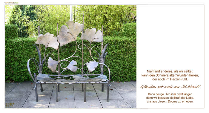 Verletzungen - Niemand anderes, als wir selbst, kann den Schmerz alter Wunden heilen, der noch im Herzen ruht.  Glauben wir noch an Schicksal? Dann beuge Dich ihm nicht länger, denn wir besitzen die Kraft der Liebe, uns aus diesem Dogma zu erheben.