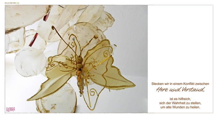 WAHRHEIT - Stecken wir in einem Konflikt zwischen Herz und Verstand, ist es hilfreich sich der Wahrheit zu stellen, um alte Wunden zu heilen.